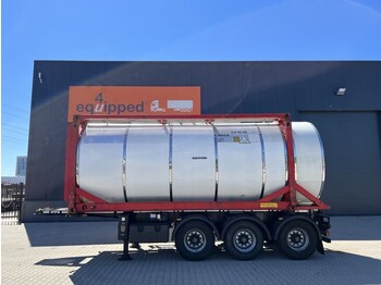 Tank semi-trailer LAG 20FT ADR (EX/II, EX/III, FL, AT) chassis + 20FT SB Tankcontainer 30.856L with electrical heating: picture 1