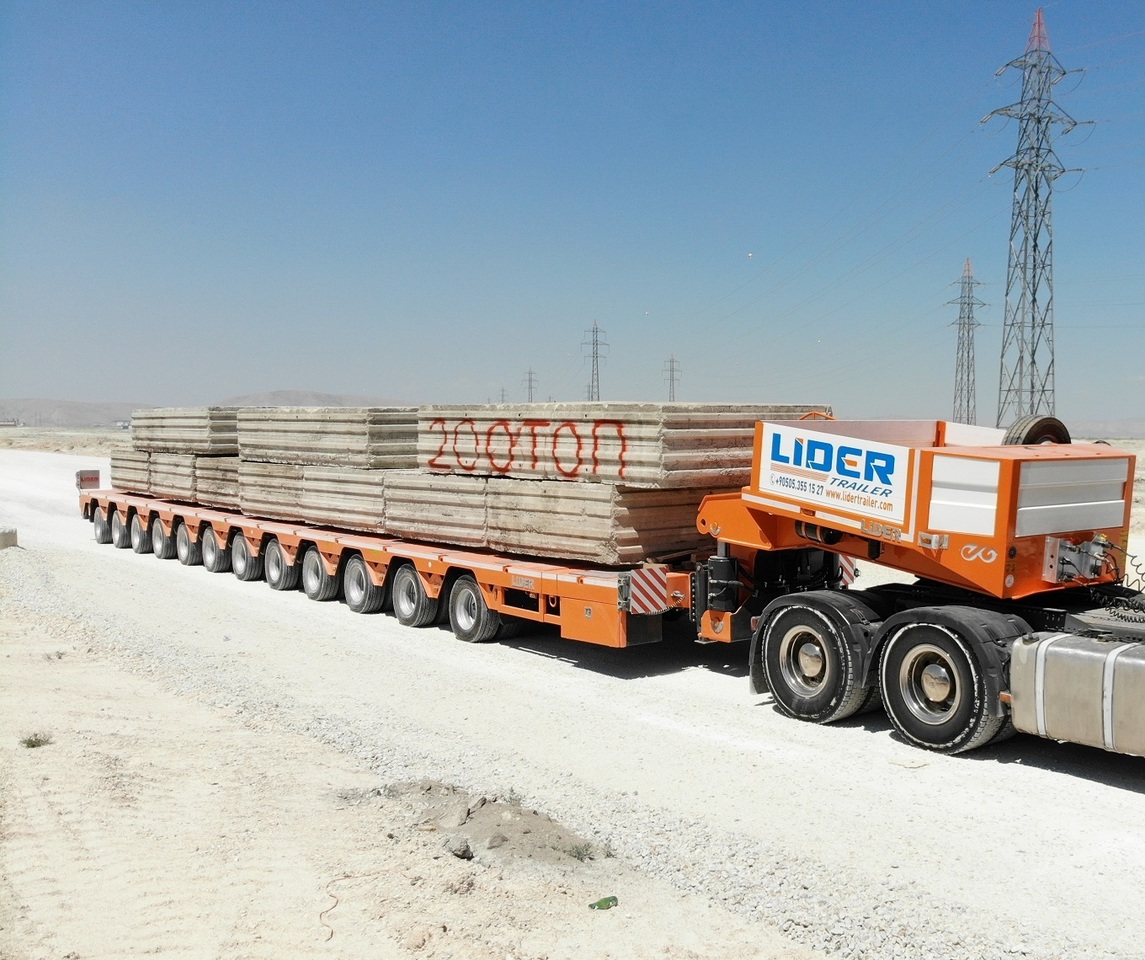 New Low loader semi-trailer LIDER 2024 Model 200 TONS CAPACITY New Productions Directly From Manufacture: picture 14