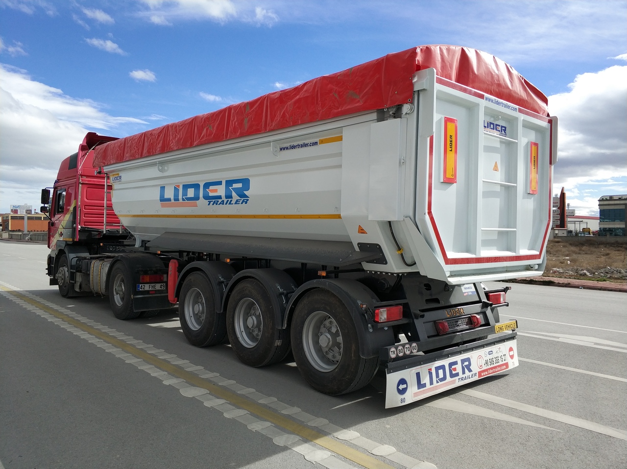 New Tipper semi-trailer LIDER LIDER NEW 2024 Year DUMPER SEMI TRAILER  READY IN STOCKS: picture 12