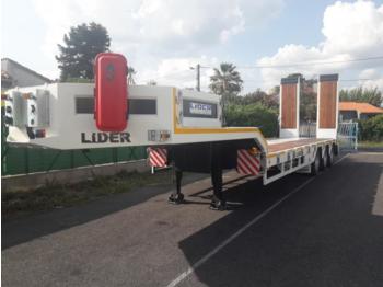New Low loader semi-trailer LIDER-TRAILER GONDOLA 3 EJES 1 DIRECIONEL 1 ELEVABLE 51 TONAS: picture 1