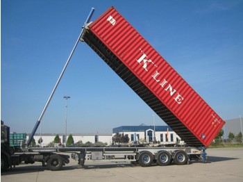 Container transporter/ Swap body semi-trailer Lag 6 x 40 ft tipping chassis: picture 1