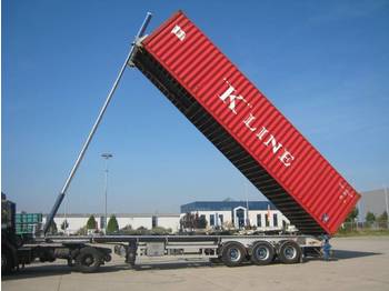 Container transporter/ Swap body semi-trailer Lag 6 x 40 ft tipping chassis: picture 1