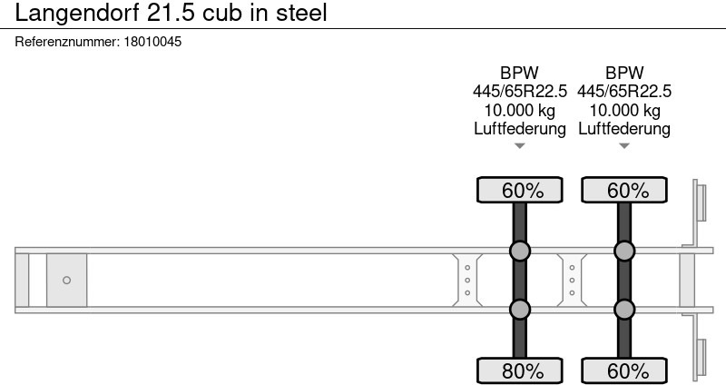 Tipper semi-trailer Langendorf 21.5 cub in steel: picture 12