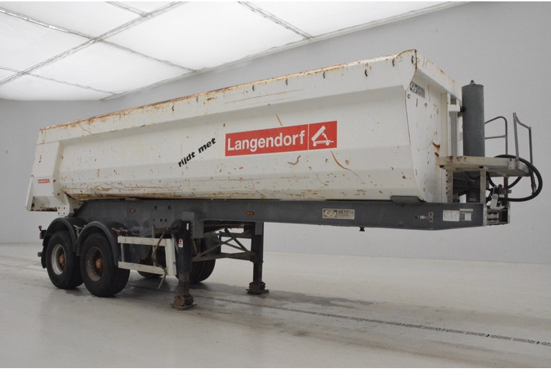 Tipper semi-trailer Langendorf 27 cub in steel: picture 3