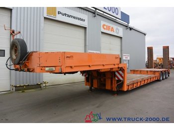 Low loader semi-trailer for transportation of heavy machinery Langendorf SATH30/34 hydr. Rampen Hebebett Gelenkte Achsen: picture 1
