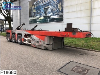 Dropside/ Flatbed semi-trailer Langendorf SGL 3 Concrete slab / Betonplaten transport: picture 1