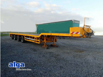 Low loader semi-trailer Broshuis 4 AOU-58-3-15, defekt, normal doppelt teleskop.