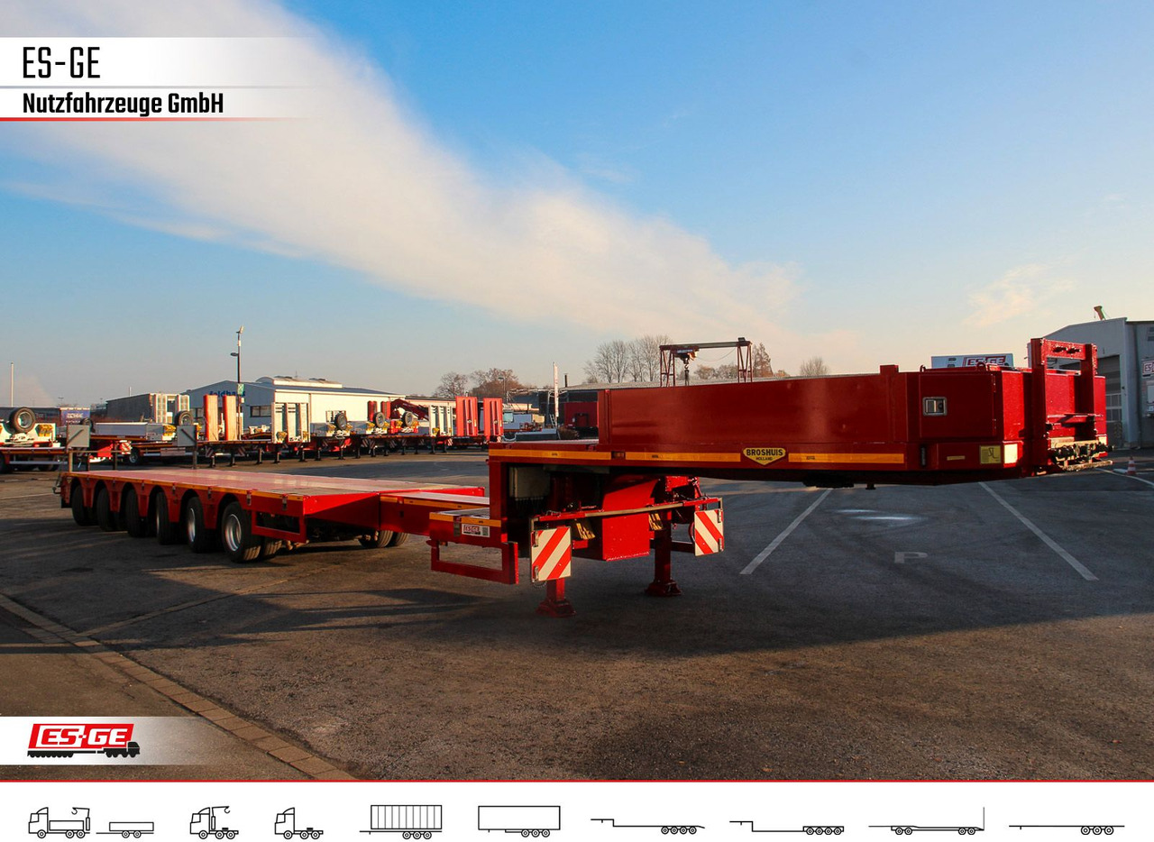 Low loader semi-trailer Broshuis 6-Achs-Satteltieflader - teleskopierbar
