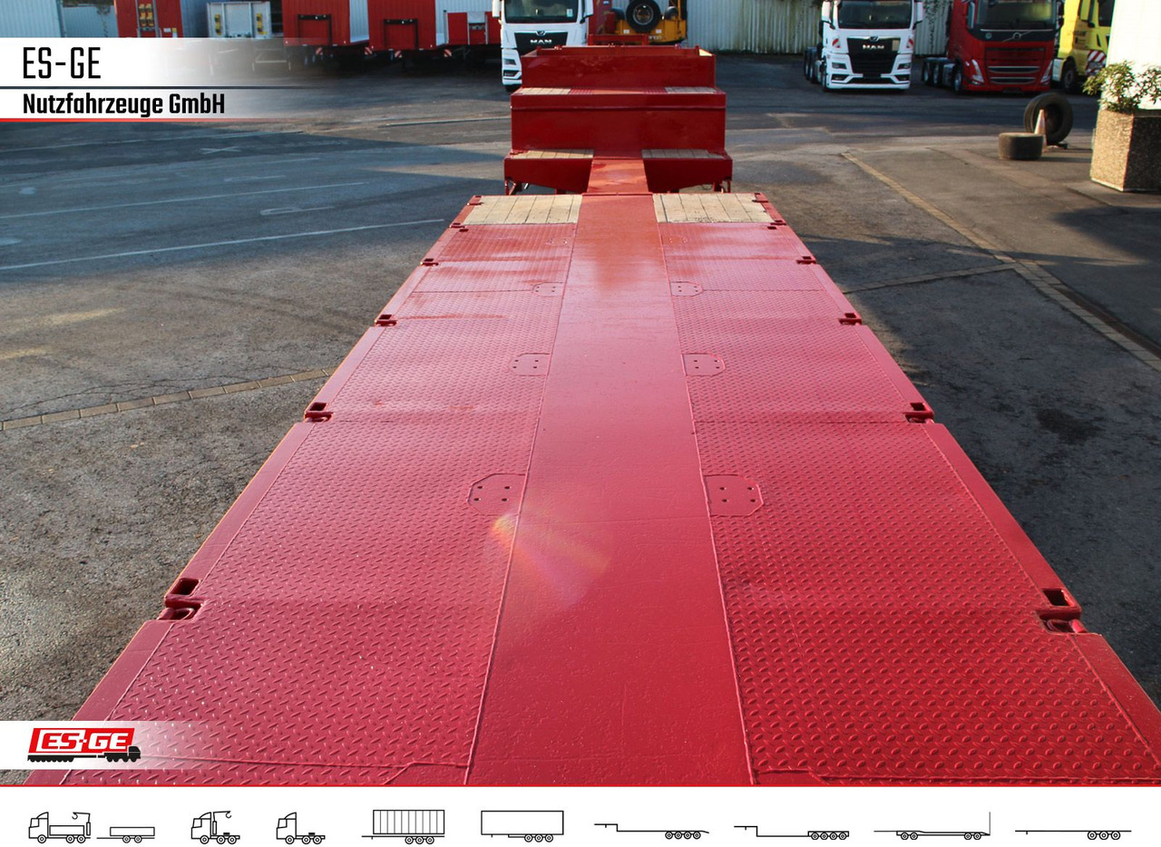 Low loader semi-trailer Broshuis 6-Achs-Satteltieflader - teleskopierbar