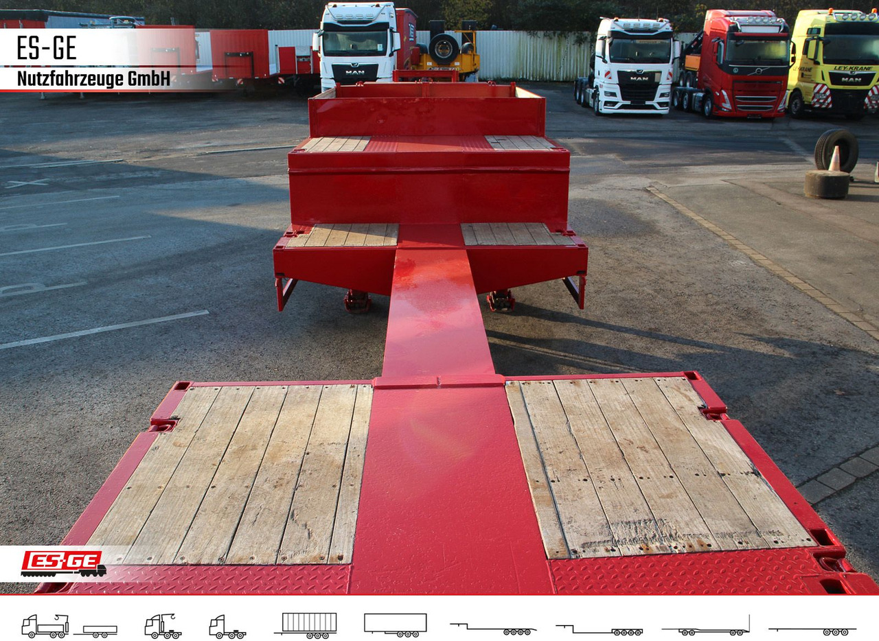 Low loader semi-trailer Broshuis 6-Achs-Satteltieflader - teleskopierbar