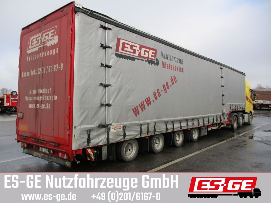 Low loader semi-trailer Dinkel 4-Achs-Jumbotieflader - Flügeltüren