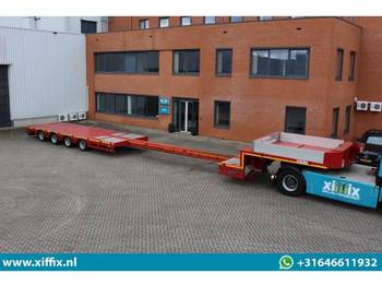Low loader semi-trailer ES-GE 4-ass. Uitschuifbare semi dieplader // 80 cm. hoog