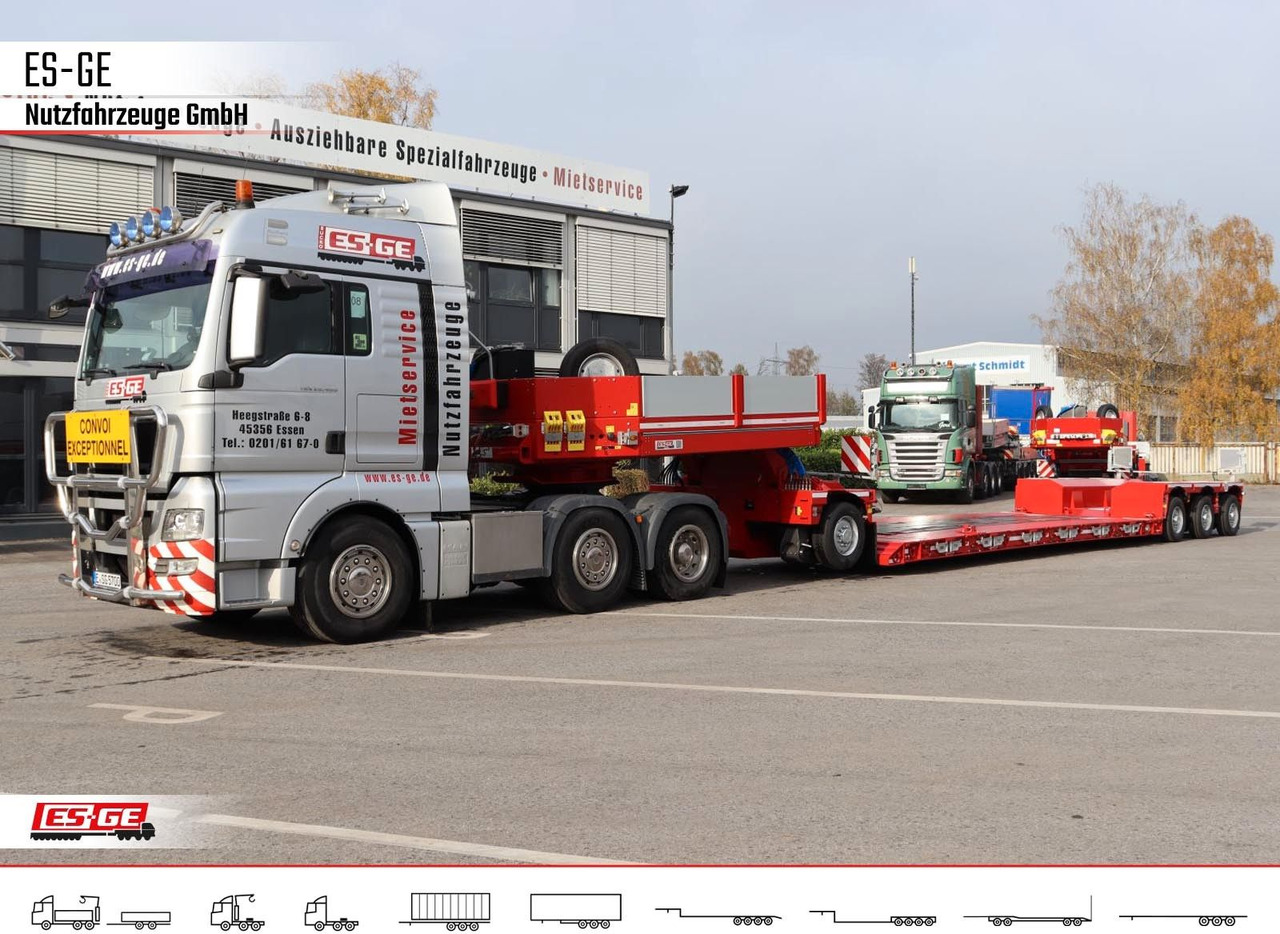 Low loader semi-trailer Faymonville Gigamax Tiefbett 1+3