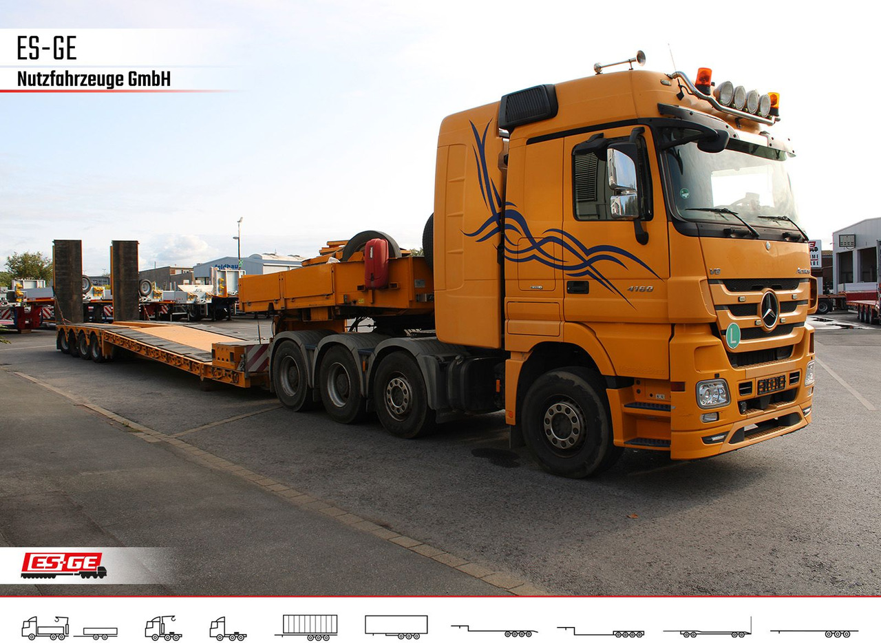 Low loader semi-trailer Faymonville Megamax Tiefbett 4x10 t