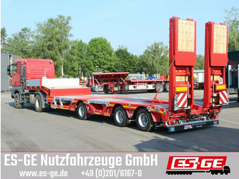 Low loader semi-trailer Faymonville Multimax Satteltieflader, Radmulden 