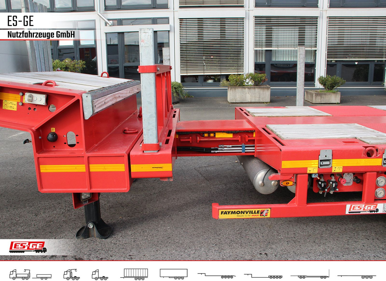 Low loader semi-trailer Faymonville Multimax Satteltieflader - hydr. gelenkt