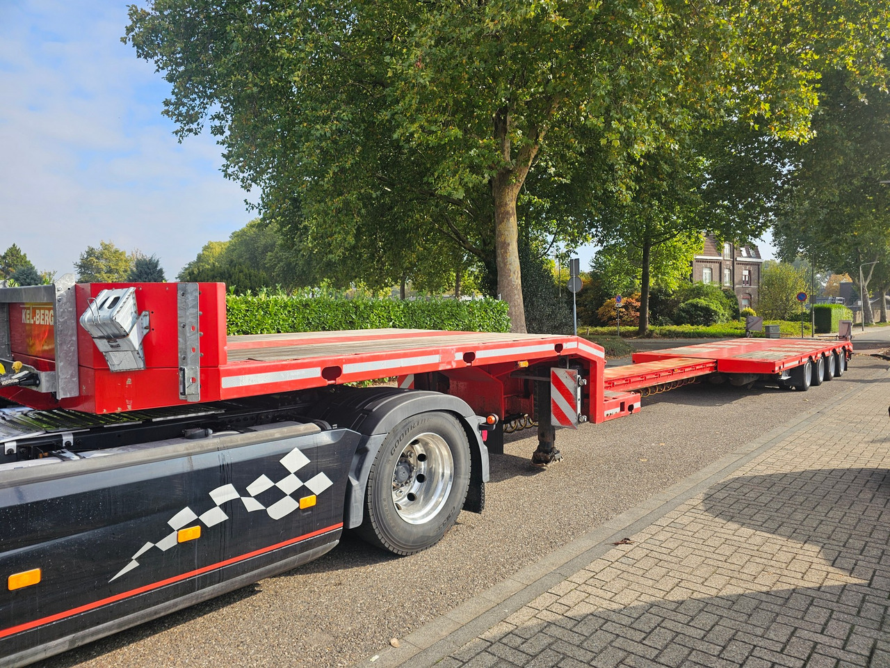 Low loader semi-trailer Kel-berg E50 S4 Telescopic