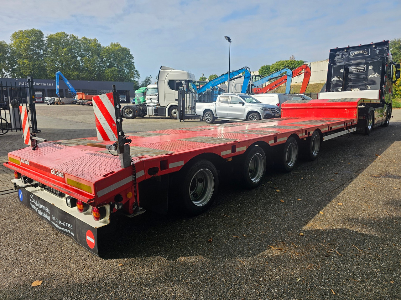 Low loader semi-trailer Kel-berg E50 S4 Telescopic