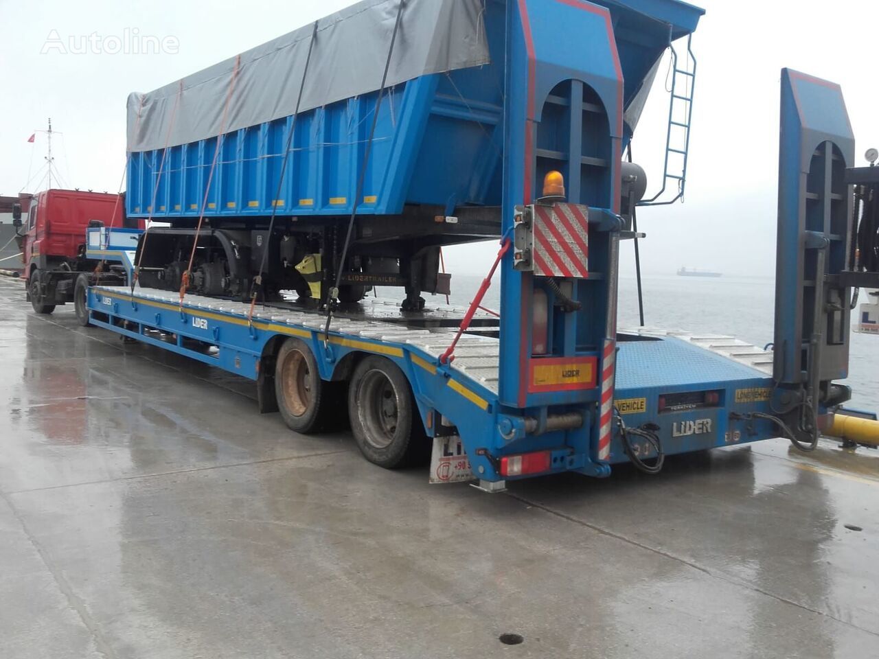 Low loader semi-trailer LIDER 2022 model new from MANUFACTURER COMPANY Ready in stock: picture 13