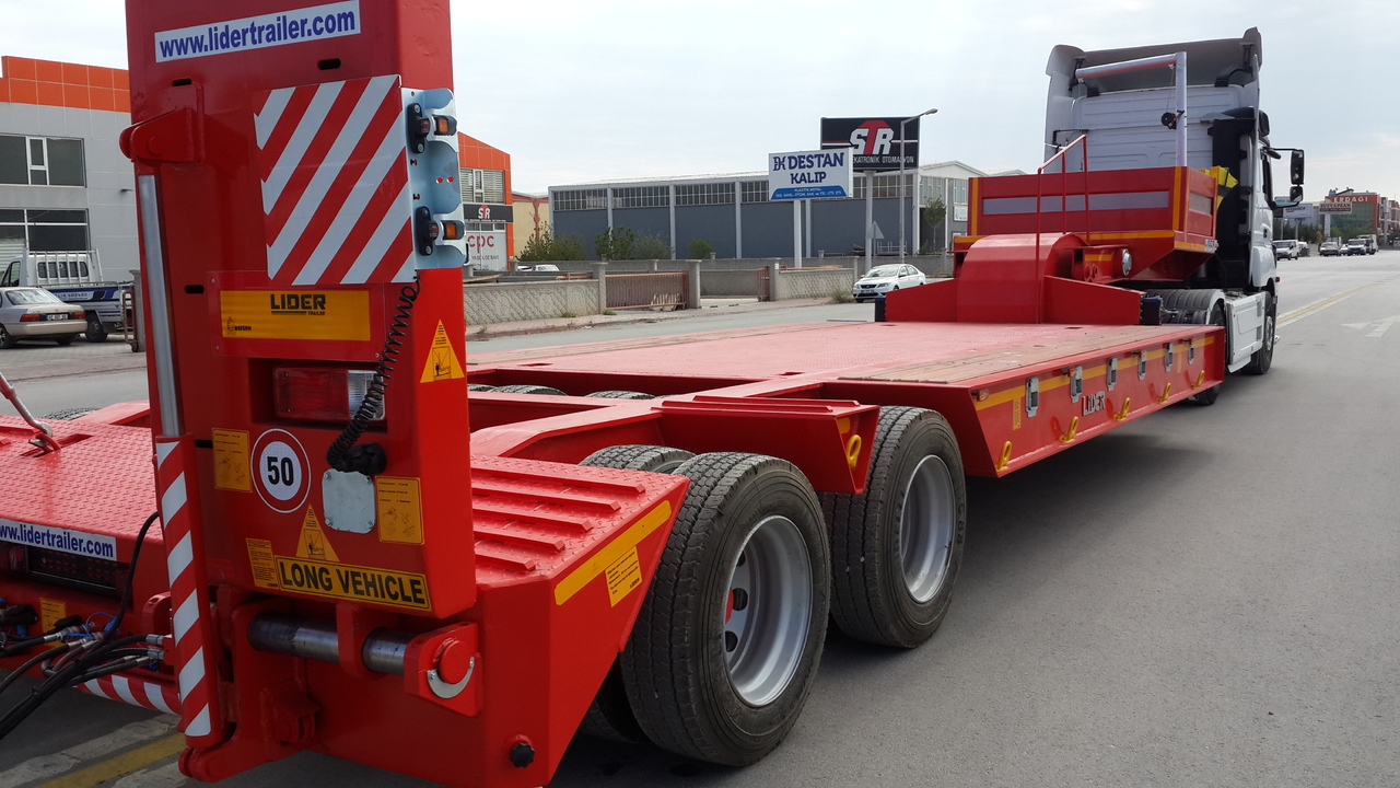 Low loader semi-trailer LIDER 2022 model new from MANUFACTURER COMPANY Ready in stock: picture 18