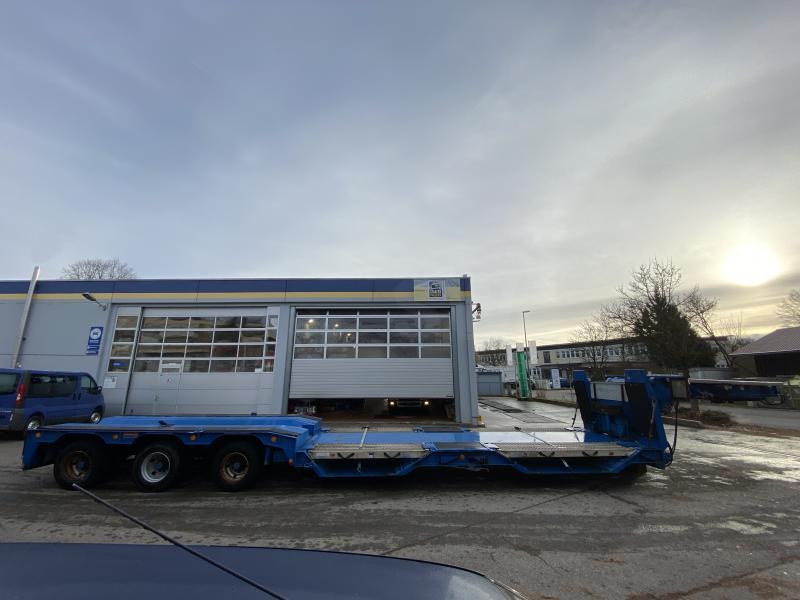 Low loader semi-trailer Langendorf Tiefbett verbreit-absattelbar 3xLenka.5m TELE