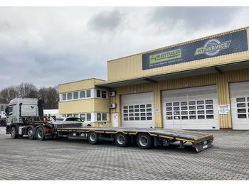 MEUSBURGER 3-Achs-Tele-Semi-Roadrunner-Industrie - low loader semi-trailer