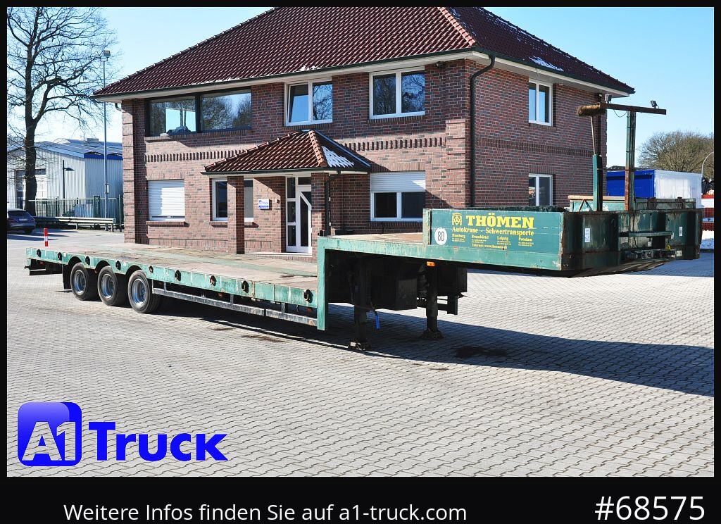 Low loader semi-trailer NOOTEBOOM ES-GE 3 Achs Tele, SAF