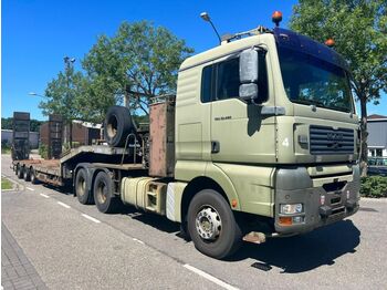 Low loader semi-trailer Nooteboom TGA 33.480 3-AXLE + MAN TGA 33.480 6X4 TRACTOR U