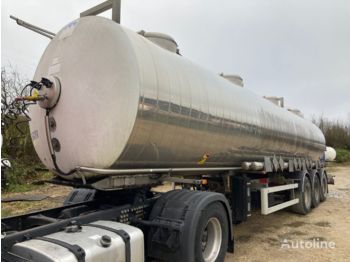 Tank semi-trailer for transportation of chemicals MAISONNEUVE 33600 LITRES TERMO INOX: picture 1