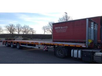 Dropside/ Flatbed semi-trailer MAX Trailer platforma telemega hydrauliczny skręt: picture 1