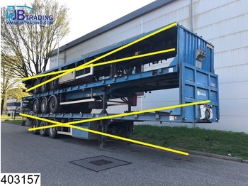 Dropside/ Flatbed semi-trailer METACO open laadbak Twistlocks, 20 / 40 / 45 FT Container: picture 1