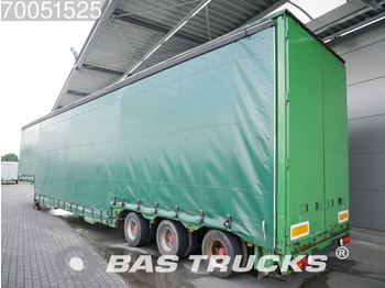 Low loader semi-trailer MEUSBURGER Hubdach 3x Lenkachse MTS 3: picture 1