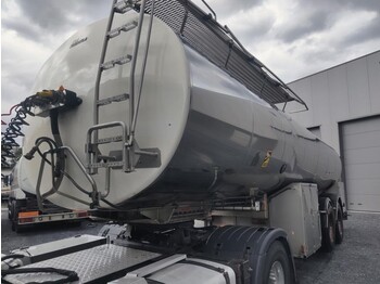 Tank semi-trailer for transportation of milk Magyar citerne en inox isotherme 25000L: picture 1
