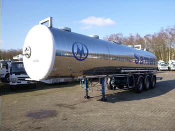 Tank semi-trailer for transportation of chemicals Maisonneuve Chemical tank inox 33.5 m3 / 1 comp: picture 1