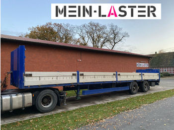 Dropside/ Flatbed semi-trailer Meusburger Baustoffpritsche 13,6m  Lenkachse  NL 25.200 kg: picture 1