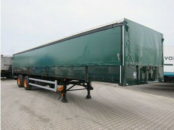 Dropside/ Flatbed semi-trailer Meusburger Meuser MEU 30 Stahl Lenkachse: picture 1