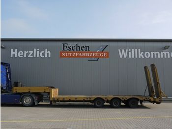 Low loader semi-trailer Möslein 3 Achs Tieflader, verbreiterbar, Luft, SAF: picture 1