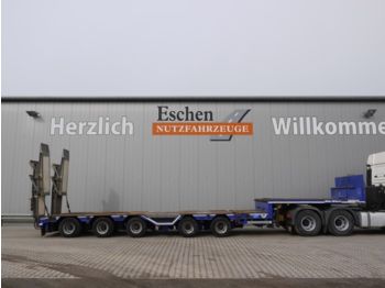 Low loader semi-trailer Müller-Mitteltal TS5-VLL3 Tele AL 50.0, verbr., 1+2 Achse lift: picture 1
