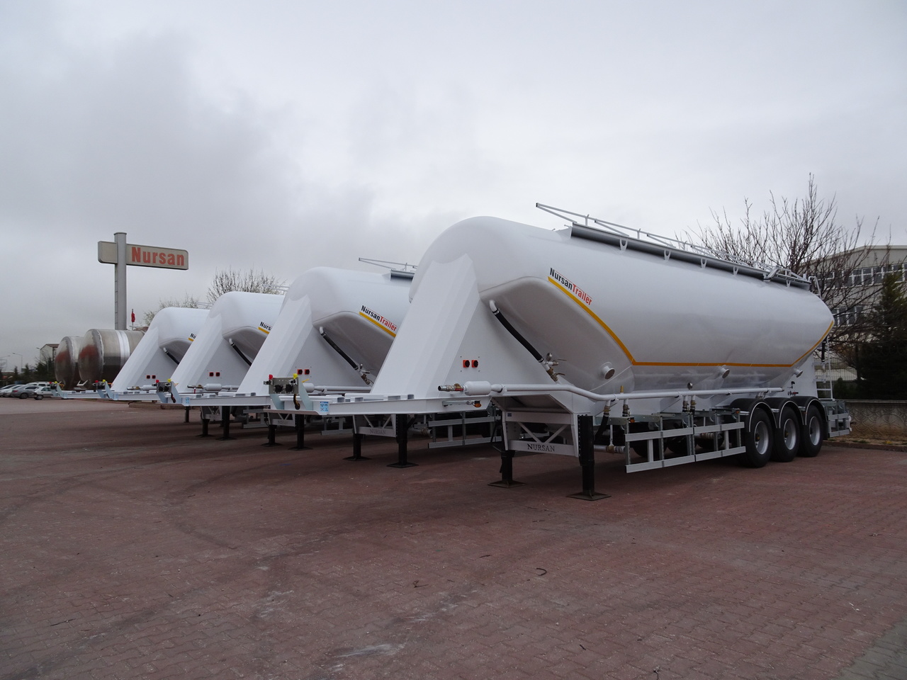 New Silo semi-trailer for transportation of cement NURSAN Steel W Type Silo: picture 11