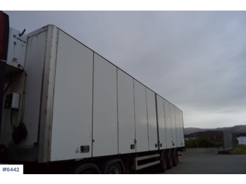 Closed box semi-trailer Narko 3 axle box semitrailer with side opening, heater with lttle hours rear lifter.: picture 1