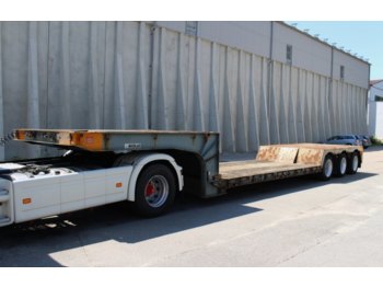 Low loader semi-trailer for transportation of heavy machinery Nicolas B3235 ausziehbar 8m 3x gelenkt Tiefbett: picture 1