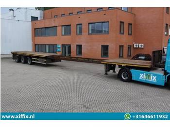 Dropside/ Flatbed semi-trailer Nooteboom 3-ass. Vlakke uitschuifbare oplegger // 3x gestuurd: picture 1