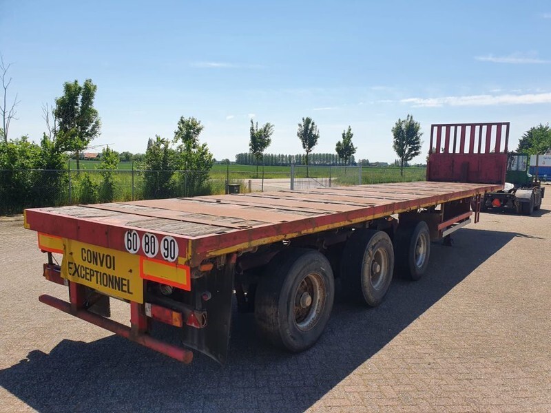 Dropside/ Flatbed semi-trailer Nooteboom OVB-42 VV Extendable 20M Steering platform: picture 8