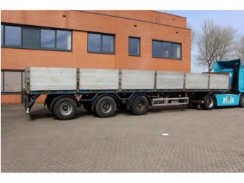 Dropside/ Flatbed semi-trailer Pacton 3-ass. Steenoplegger: picture 1