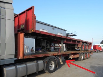 Dropside/ Flatbed semi-trailer Pacton BPW-axles: picture 1