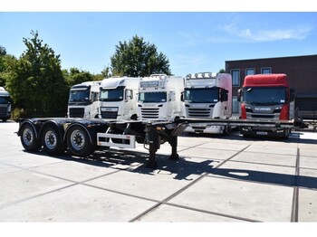 Container transporter/ Swap body semi-trailer Pacton TXC343 - 1 LIFT AXLE - 3 x EXTENDABLE - DISC BRAKES - TOP CONDITION -: picture 1