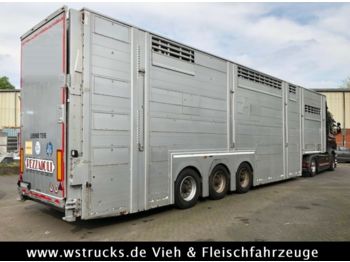 Livestock semi-trailer Pezzaioli SBA 63 3Stock  Vollausstattung GPS Top Zustand: picture 1