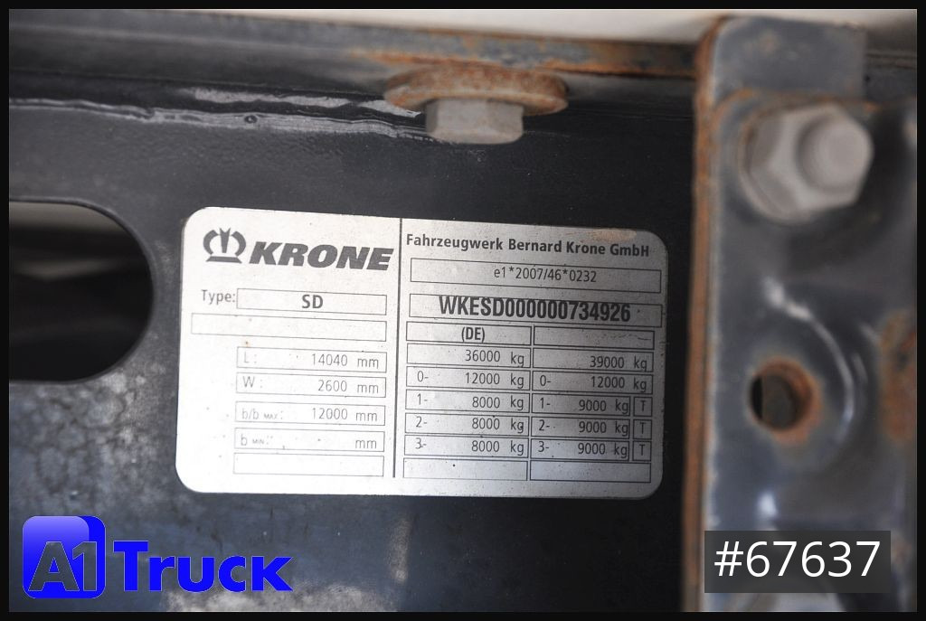 Refrigerator semi-trailer KRONE SD, ThermoKing SLXe 300, Doppelstock,