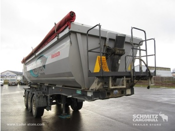 Tipper semi-trailer Reisch Tipper Steel half pipe body 24m³: picture 1