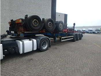 Container transporter/ Swap body semi-trailer Renders 20/30/40/45FT extendable +3x Mercedes axle: picture 1